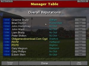 Championship Manager 96/97 Gameplay (DOS)