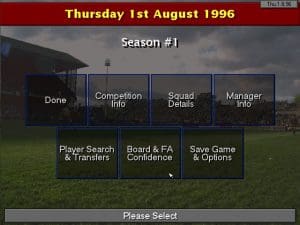 Championship Manager 96/97 Gameplay (DOS)