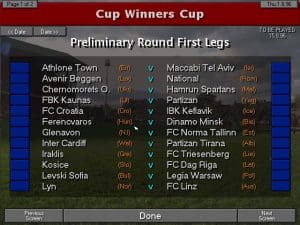 Championship Manager 96/97 Gameplay (DOS)