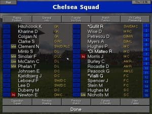 Championship Manager 96/97 Gameplay (DOS)