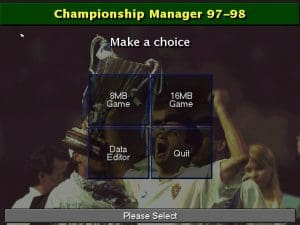 Championship Manager: Season 97/98 Gameplay (DOS)