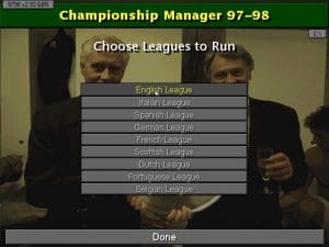 Championship Manager: Season 97/98 Gameplay (DOS)