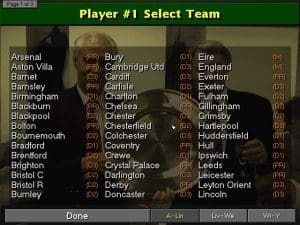Championship Manager: Season 97/98 Gameplay (DOS)
