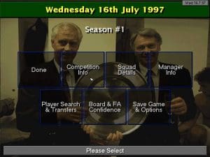 Championship Manager: Season 97/98 Gameplay (DOS)