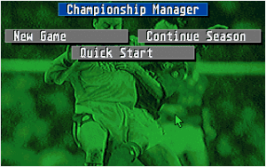 Championship Manager Gameplay (DOS)
