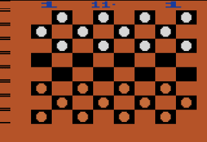 Checkers Gameplay (Atari 2600)