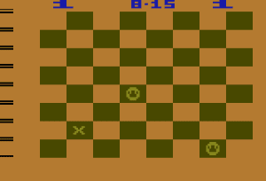 Checkers Gameplay (Atari 2600)