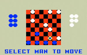 Checkers Gameplay (Intellivision)
