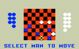 Checkers Gameplay (Intellivision)