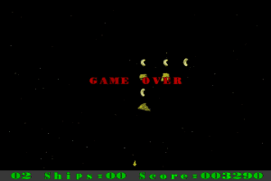 Cheesy Invaders Gameplay (DOS)