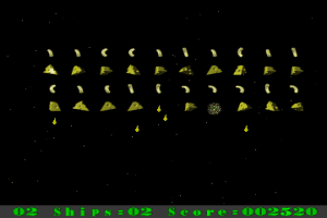 Cheesy Invaders Gameplay (DOS)
