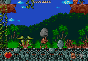 Chuck Rock Gameplay (Sega Genesis)