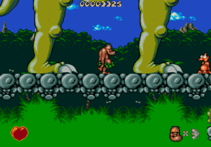 Chuck Rock Gameplay (Sega Genesis)