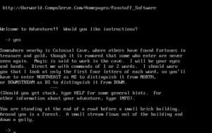 Classic Adventure: The Original Colossal Cave! Gameplay (DOS)