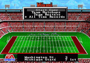 College Football USA 96 Gameplay (Genesis)