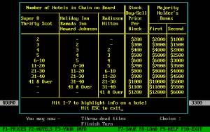 Computer Acquire Gameplay (Apple II)