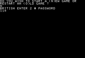 Computer Bismarck Gameplay (Apple II)