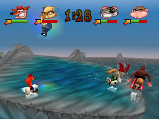 Crash Bash Gameplay (PlayStation)