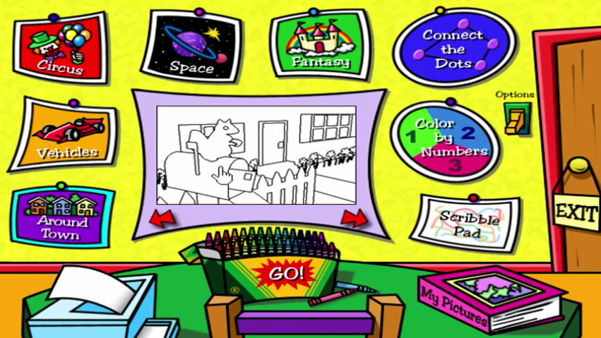 Crayola Magic 3D Coloring Book: Favorite Places Gameplay (Windows)