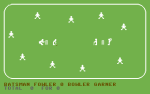 Cricket 64 Gameplay (Commodore 64)