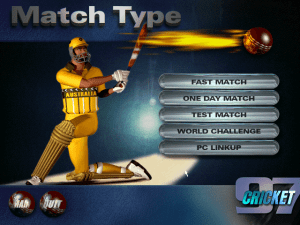 Cricket 97 Gameplay (DOS)