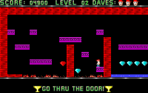 Dangerous Dave Gameplay (DOS)