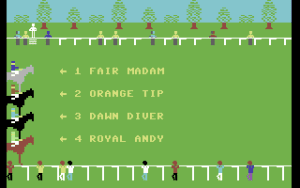 Derby Day Gameplay (Commodore 64)
