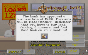 DinoPark Tycoon Gameplay (DOS)