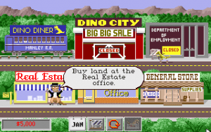DinoPark Tycoon Gameplay (DOS)