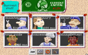 DinoPark Tycoon Gameplay (DOS)