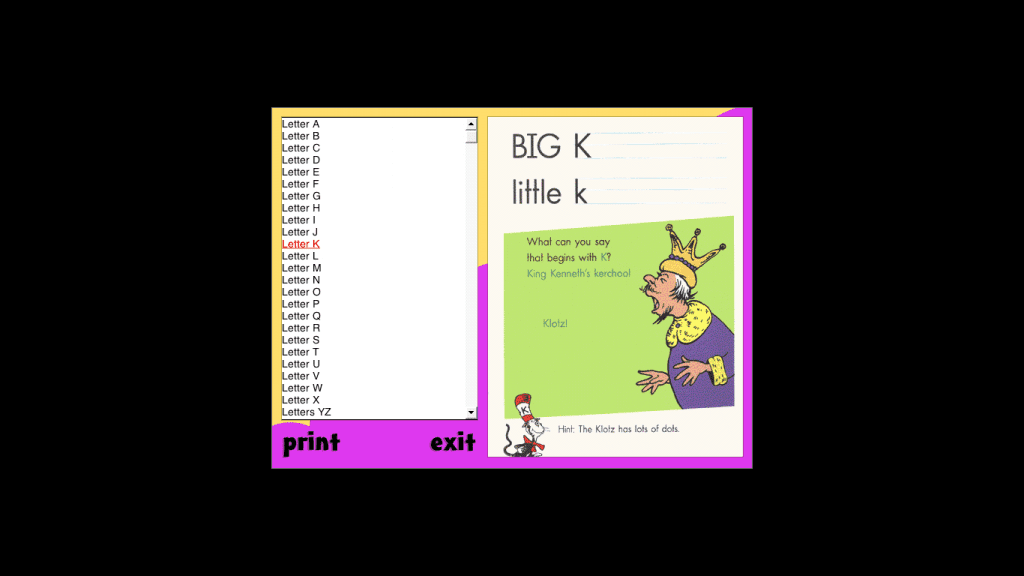 Dr seuss Reading Disk 2