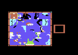 Dr. Seuss's Fix-Up the Mix-Up Puzzler Gameplay (Commodore 64)