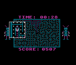 Dung Beetles Gameplay (Atari 8-bit)