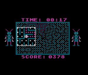 Dung Beetles Gameplay (Atari 8-bit)