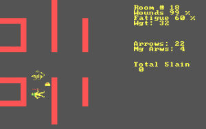 Dunjonquest: Temple of Apshai Gameplay (DOS)