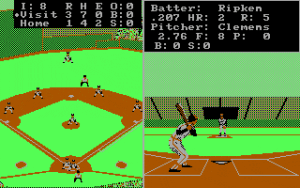 Earl Weaver Baseball Gameplay (DOS)