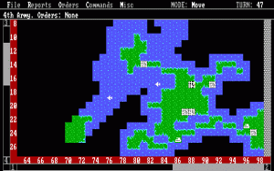 Empire Gameplay (DOS)
