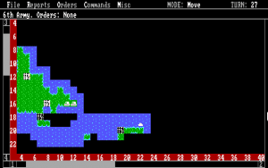 Empire Gameplay (DOS)