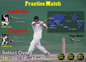 Eureka's World Cricket '99 Gameplay (Windows)