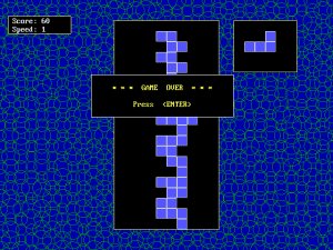 F-Tetris Gameplay (DOS)