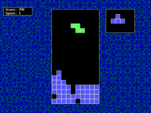 F-Tetris Gameplay (DOS)