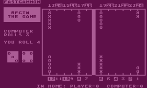 Fastgammon Gameplay (Atari 8-bit)