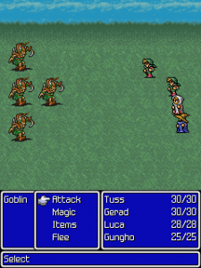 Final Fantasy Gameplay (J2ME)