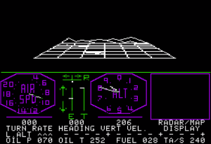 Flight Simulator Gameplay (Apple II)