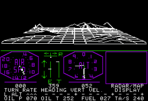 Flight Simulator Gameplay (Apple II)