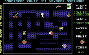 Forbidden Fruit Gameplay (Commodore 64)