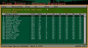 Front Page Sports: Baseball '94 Gameplay (DOS)