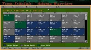 Front Page Sports: Baseball '94 Gameplay (DOS)