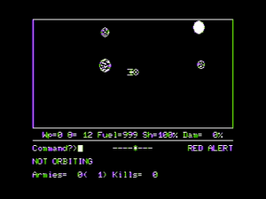 Galactic Attack Gameplay (Apple II)