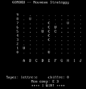 Gomoku Gameplay (DOS)